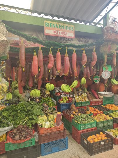 Market hall in Bogotá