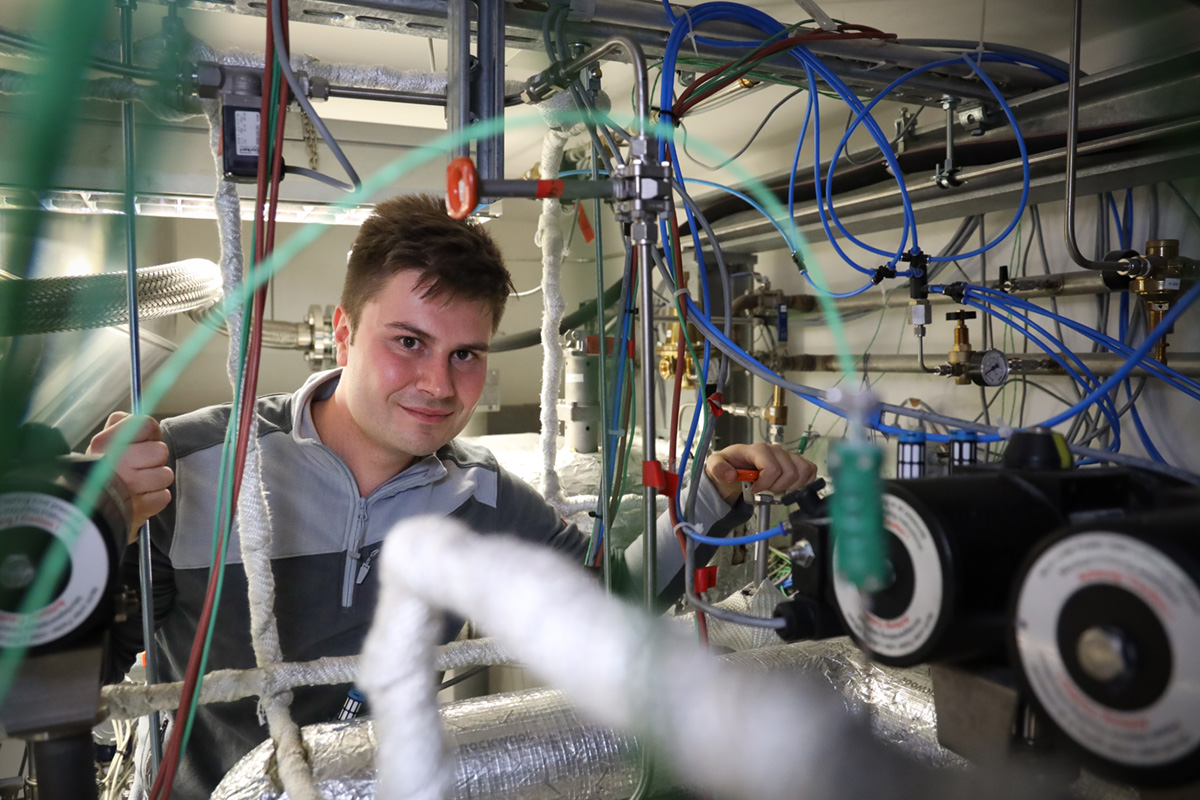 Employee at a technical plant